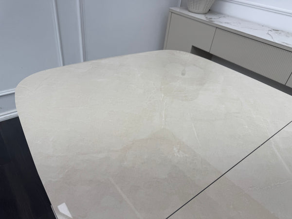 Mirage Small Extending Dining Table marble-effect ceramic top 140-170cm
