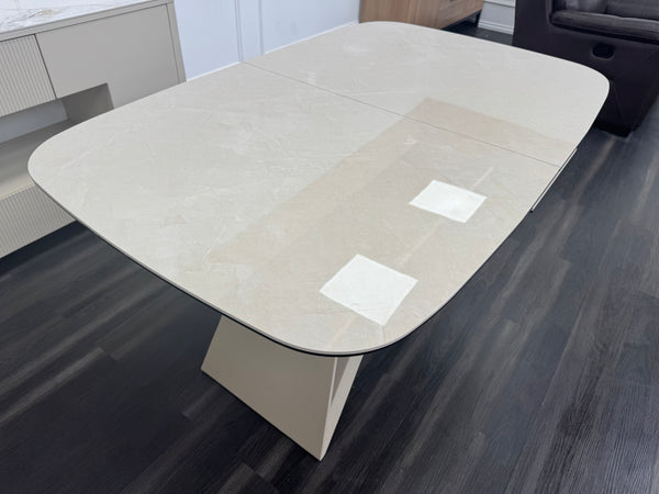 Mirage Small Extending Dining Table marble-effect ceramic top 140-170cm