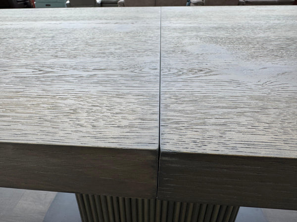 Jai Large Extending Dining Table Dark Oak Wooden Top 180-230cm