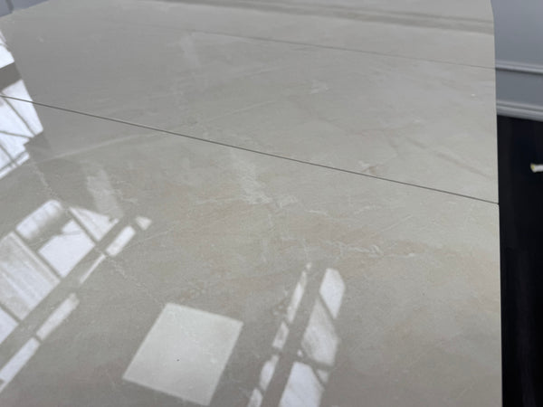 Mirage Small Extending Dining Table marble-effect ceramic top 140-170cm