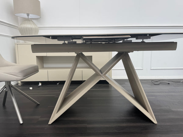 Mirage Small Extending Dining Table marble-effect ceramic top 140-170cm