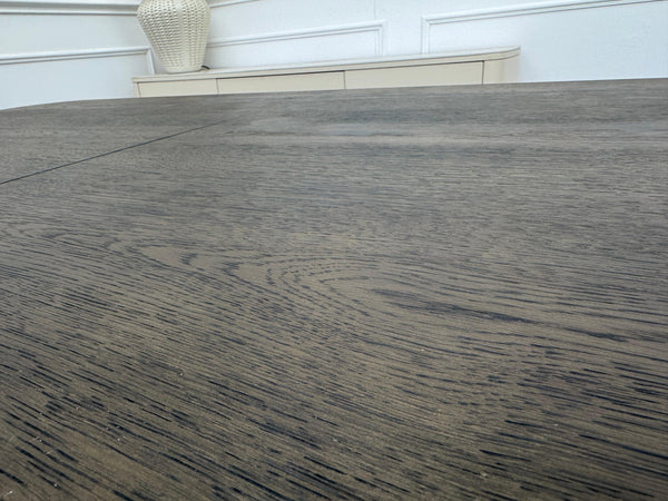 Jai Large Extending Dining Table Dark Oak Wooden Top 180-230cm