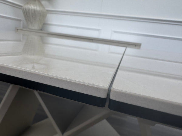 Mirage Small Extending Dining Table marble-effect ceramic top 140-170cm