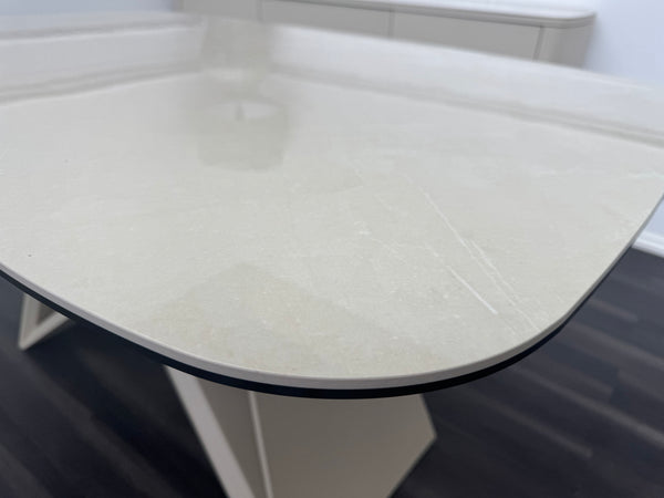 Mirage Small Extending Dining Table marble-effect ceramic top 140-170cm
