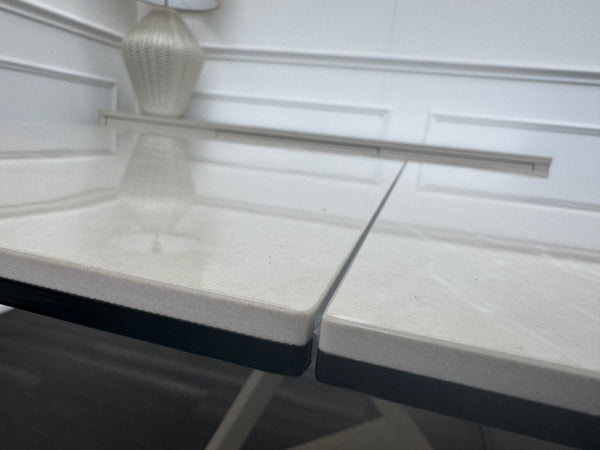 Mirage Small Extending Dining Table marble-effect ceramic top 140-170cm