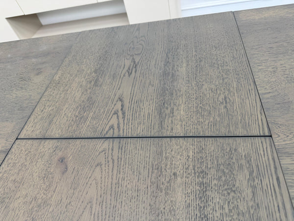 Jai Large Extending Dining Table Dark Oak Wooden Top 180-230cm