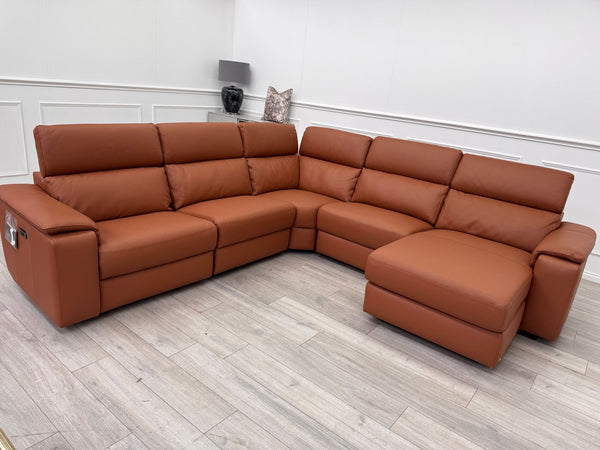 Nicoletti Davide Modular Corner Sofa Chaise Lounger Power Recliner