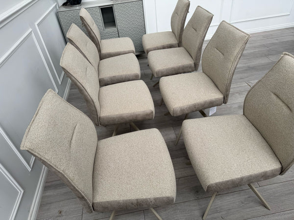 Furniture Village Mirage Taupe Beige Fabric Dining Chair (choose quantity)