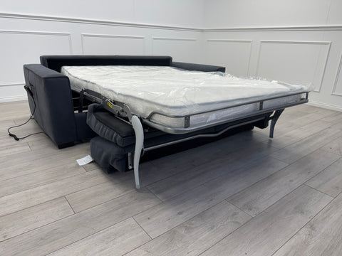 Furniture Village Electric 3 Seater Sofa Bed Charcoal Grey