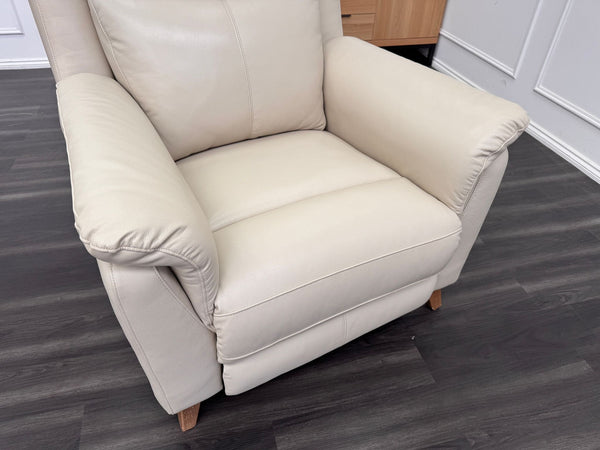 La Z Boy Kenzie Leather Power Recliner Power Headrest Leather Armchair