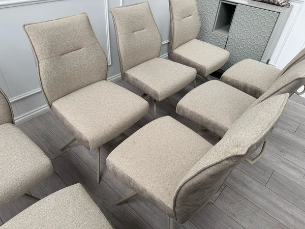 Furniture Village Mirage Taupe Beige Fabric Dining Chair (choose quantity)