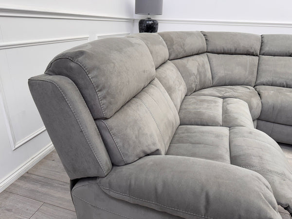 Moreno Large Corner Grey Fabric Power Recliner