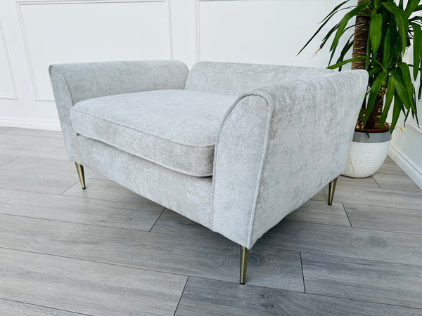 Grey Chenille Large Pet Sofa - Dog Sofa Bed