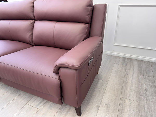 La Z Boy Bella 3 Seater Leather Power Recliner
