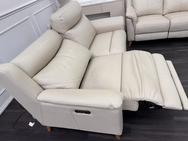 La Z Boy Kenzie Leather 3 & 2 Seater Power Recliner Sofa Set