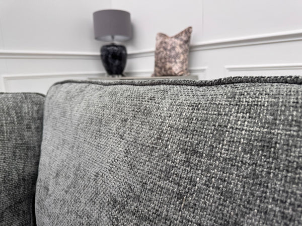 Ugo Small U Shape Grey Fabric Corner Sofa