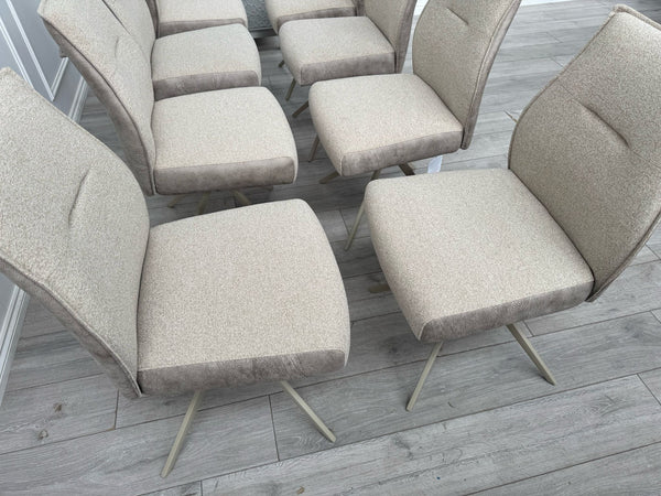 Furniture Village Mirage Taupe Beige Fabric Dining Chair (choose quantity)