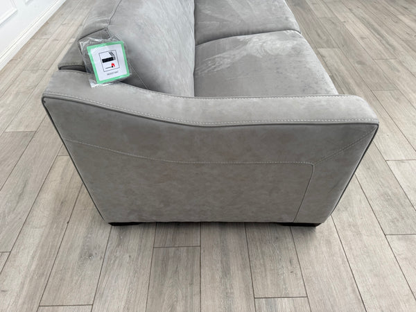 Optimus 3 Seater Sofabed Sofa Silver Grey Microfibre