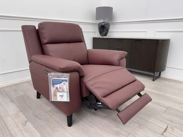 La Z Boy Bella Rose Brown Power Recliner Armchair