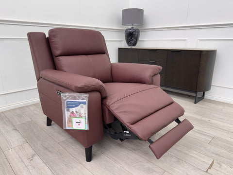 La Z Boy Bella Rose Brown Power Recliner Armchair