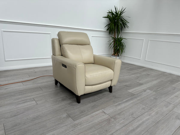 Zen Leather Power Recliner Chair Power Headrest Power Lumber