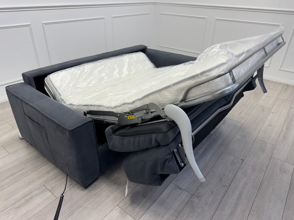 Furniture Village Electric 3 Seater Sofa Bed Charcoal Grey