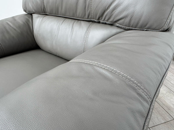 Cozee Armchair Set in Grey Pure Leather