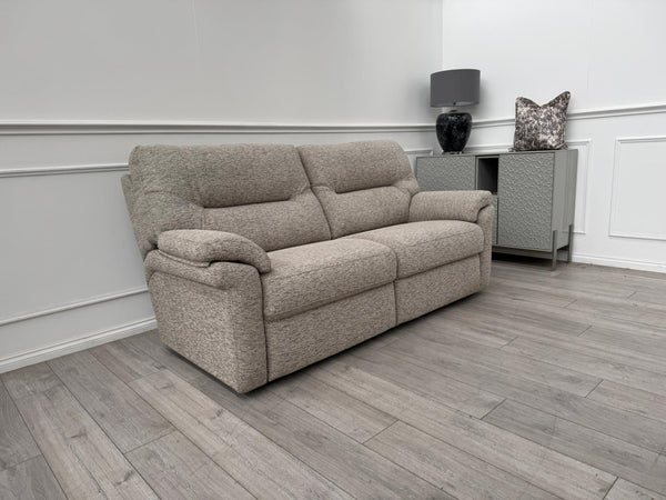 G Plan Seattle Woven Beige Fabric 3 Seater Sofa RRP £2552