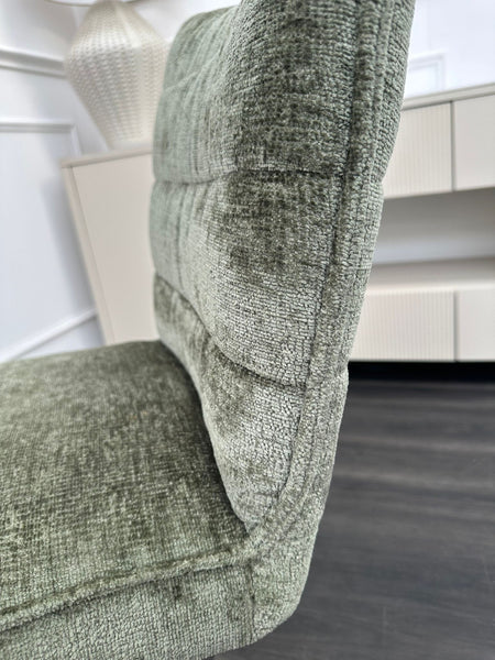 FV Saturn Green Fabric Swivel Dining Chair (Choose Quantity)