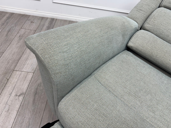 Parker Knoll Colorado Duck Egg Blue Fabric Armchair Power Recliner