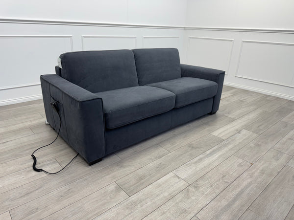 Furniture Village Electric 3 Seater Sofa Bed Charcoal Grey