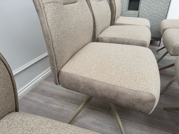 Furniture Village Mirage Taupe Beige Fabric Dining Chair (choose quantity)