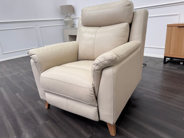 La Z Boy Kenzie Leather Power Recliner Power Headrest Leather Armchair