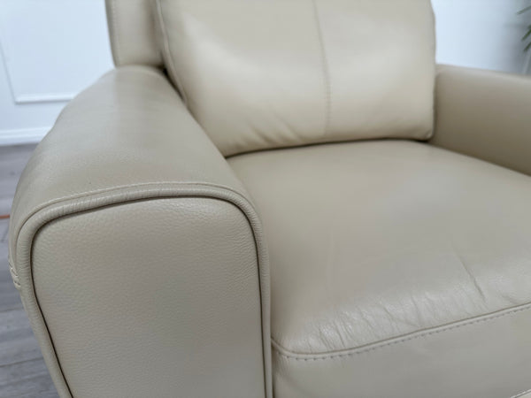 Zen Leather Power Recliner Chair Power Headrest Power Lumber