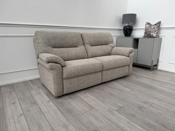 G Plan Seattle Woven Beige Fabric 3 Seater Sofa RRP £2552