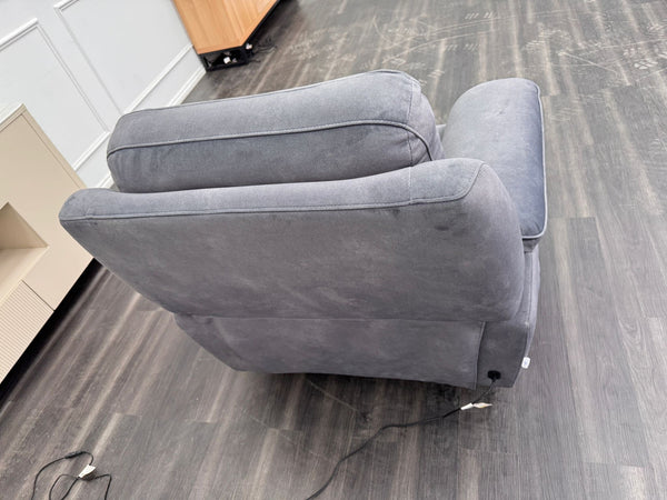 La Z Boy Austin Roxy Shadow Power Recliner Fabric Armchair