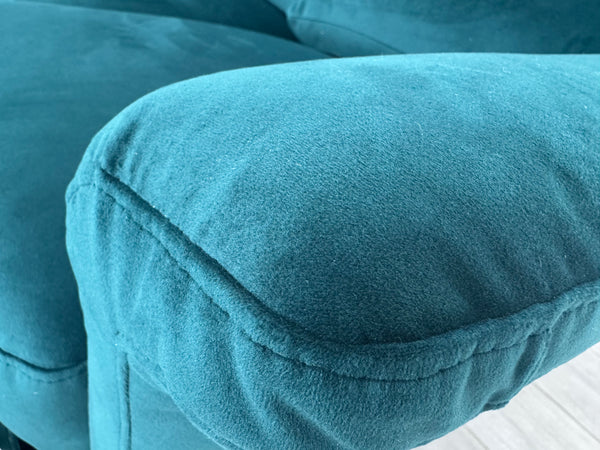Lillie 1 x Power Reclining Corner Sofa In Lake Green Velvet