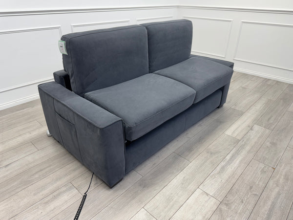 Furniture Village Electric 3 Seater Sofa Bed Charcoal Grey