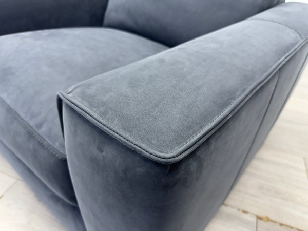 Sonno Electric 3 Seater Sofa Bed + 2x Armchairs Sofa Set Charcoal Grey + footstool