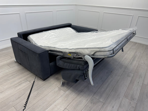 Furniture Village Electric 3 Seater Sofa Bed Charcoal Grey