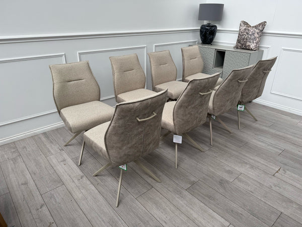 Furniture Village Mirage Taupe Beige Fabric Dining Chair (choose quantity)