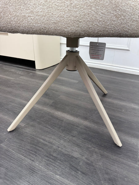 Mirage Taupe Beige Fabric Dining Chairs - bucket armchair (choose quantity)