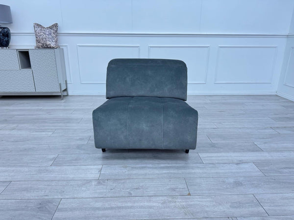 Sofology Marvella Flecked Mineral Green Velvet Middle Section Power Recliner3