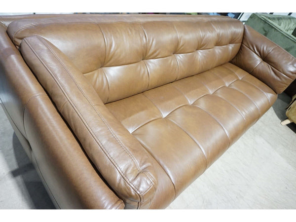 Barker And Stonehouse Chesterfield Theo antique brown leather 4 seater sofa3