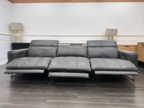Sofology Marvella Power Recliner Large 4 Seater Sofa Charcoal Leather20