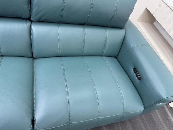 Furniture Village Homestage Lake Green 3 Seater Sofa Power Recliner + Headrest10