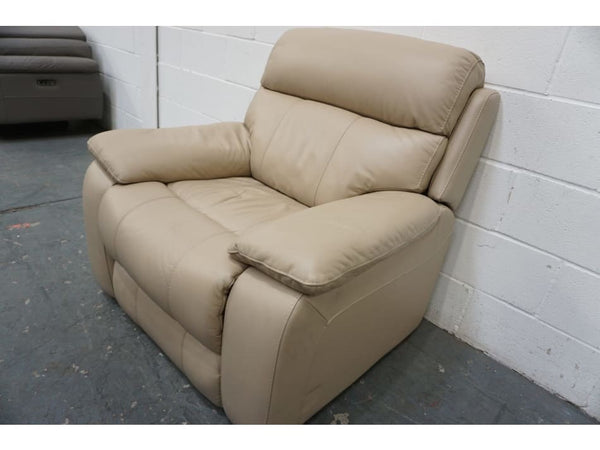 Furniture Village Moreno pebble leather electric Rise & Recline armchair3