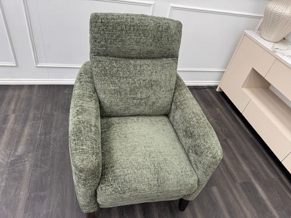 Furniture Village Petit Olive Fabric Armchair Power Recliner+Swivel+Rocking6