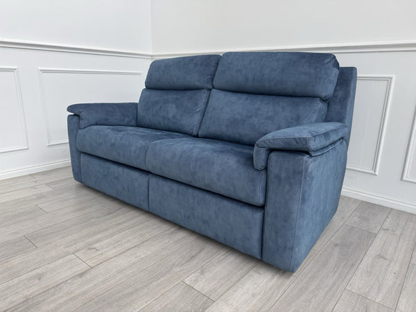 G PLAN Thornbury Static 3 Seater Sofa In Indigo Stingray Velvet Fabric0