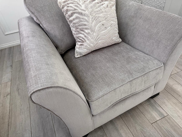 Furniture Village Sasha Armchair Grey Fabric3